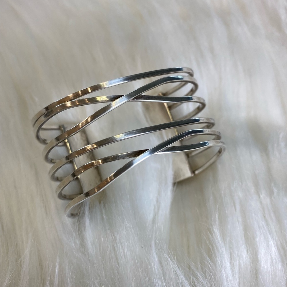 Silpada Designs Sterling Silver Cuff Bracelet Y2K Vintage Authentic